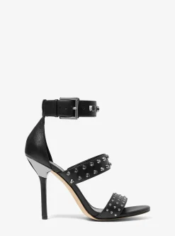 Amal Astor Stud Leather Sandal
