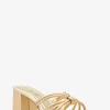 Astra Metallic Leather Mule