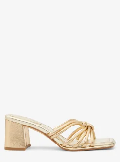 Astra Metallic Leather Mule