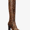 Carly Leopard Print Calf Hair Boot