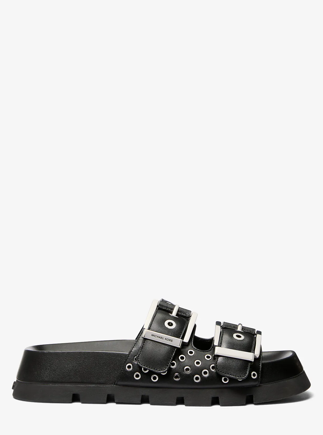 Colby Grommeted Leather Flat Sandal