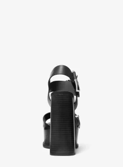 Colby Leather Platform Sandal