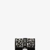 Colby Small Leopard Print Calf Hair Tri-Fold Wallet