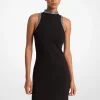 Embellished Knit Halter Dress