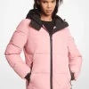 Faux Fur-Trim Quilted Puffer Jacket