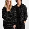 Grommeted Wool Zip-Up Hoodie