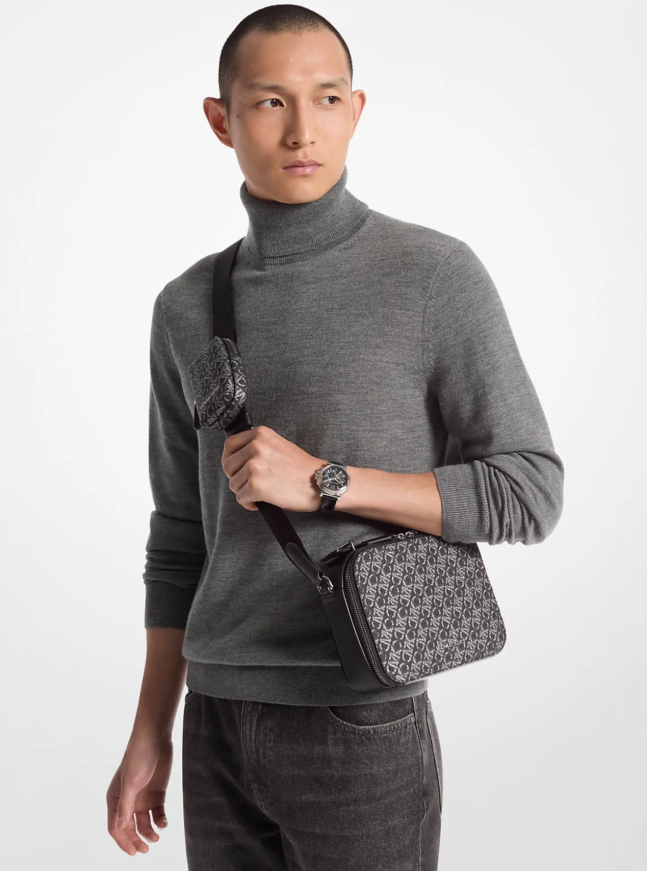 Hudson Empire Monogram Crossbody Bag