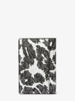 Hudson Leopard Logo Bi-Fold Card Case