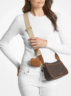 Jet Set Medium Signature Logo Crossbody Bag with Case for Apple AirPods Pro&reg;
