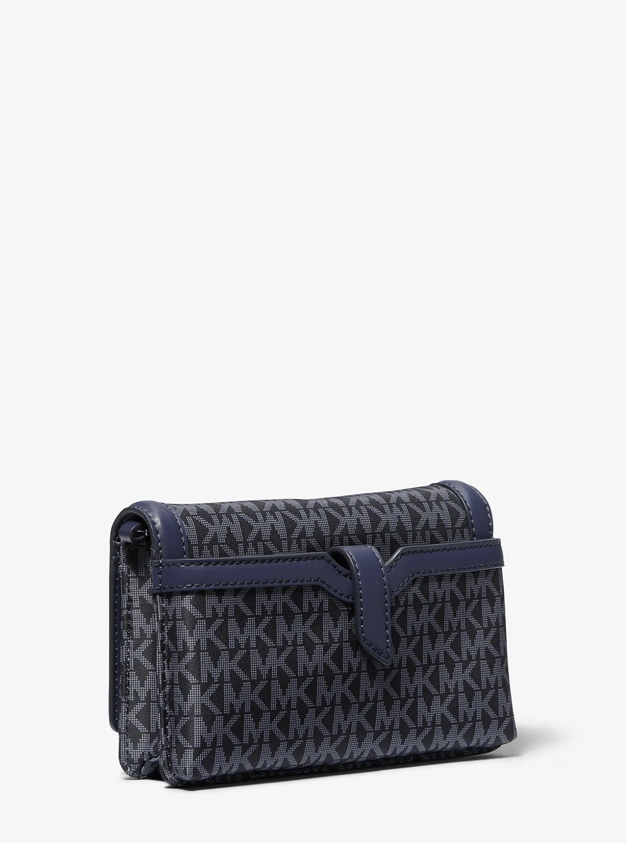 Jet Set Small Logo Print Woven Smartphone Crossbody Bag