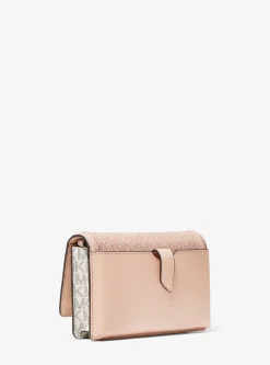 Jet Set Small Two-Tone Logo Smartphone Crossbody Bag