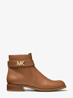 Jilly Faux Pebbled Leather Ankle Boot