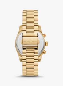 Lexington Pav&eacute; Gold-Tone Watch