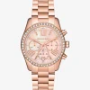 Lexington Pav&eacute; Rose Gold-Tone Watch