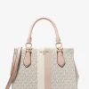 Marilyn Medium Logo Stripe Satchel
