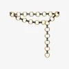 Marisa Gold-Tone and Leather Ring Belt