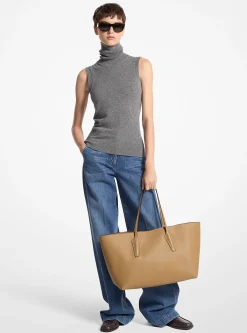 Melrose Pebbled Leather Tote Bag