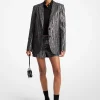 Metallic Moir&eacute; Blazer
