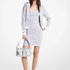 Metallic Zebra Jacquard Zip-Up Hoodie
