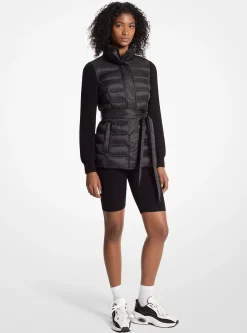 Mixed-Media Packable Jacket