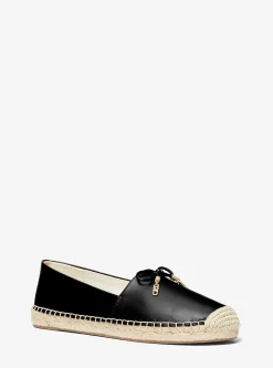 Nori Leather Slip-On Espadrille