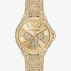 Oversized Camille Pav&eacute; Gold-Tone Watch