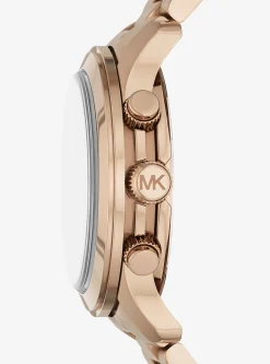 Oversized Runway Beige Gold-Tone Watch