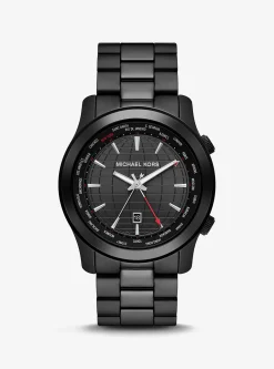 Oversized Runway Black-Tone Watch