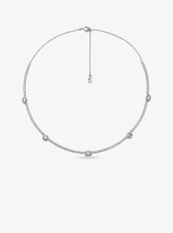 Pavé Precious Metal-Plated Sterling Silver Necklace