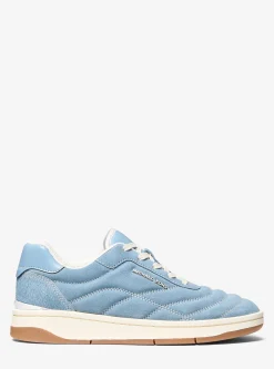 Pia Quilted Suede Trainer