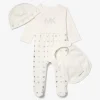 3-Piece Embellished Cotton Onesie Baby Gift Set