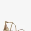 Polly Crocodile Embossed Leather Sandal