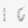 Precious Metal-Plated Sterling Silver Cubic Zirconia Earrings