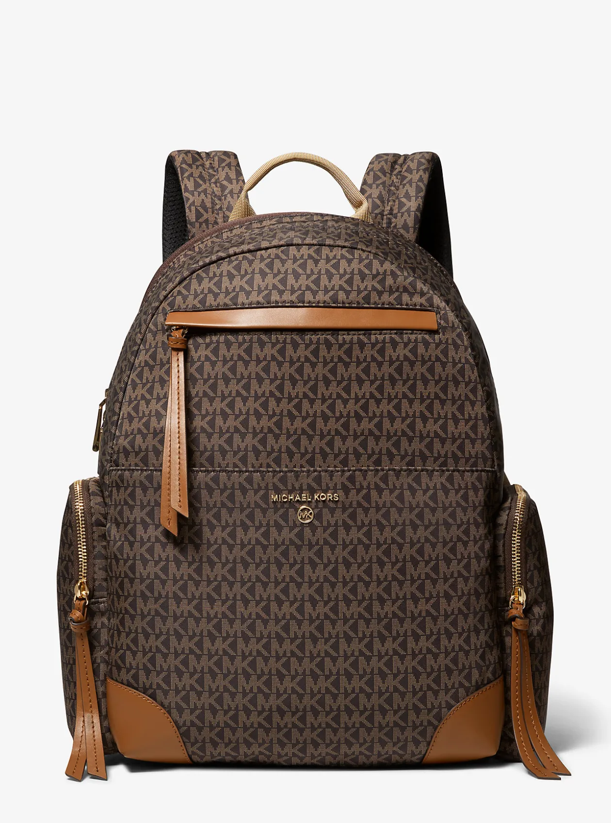 Prescott Large Signature Logo Print Woven Backpack