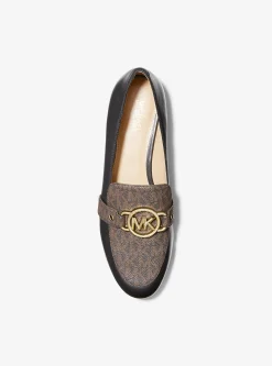 Rory Leather and Logo Loafer