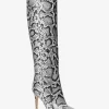 Rue Snake Embossed Leather Knee Boot