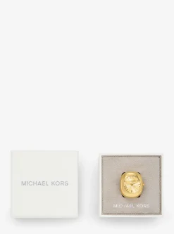 Rylee Gold-Tone Ring Watch