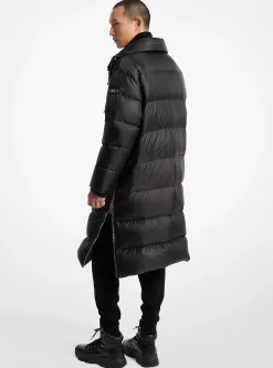 Satin Cir&eacute; Puffer Coat
