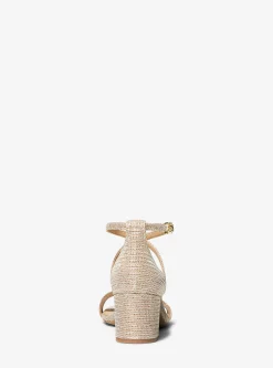 Serena Flex Glitter Chain-Mesh Sandal