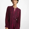 Snake Print Georgette Neck-Tie Romper
