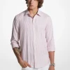 Striped Stretch Cotton Oxford Shirt