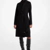 Wool Blend Wrap Coat