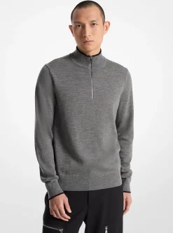 Wool Half-Zip Sweater