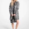 Zebra Print Cotton Twill Balmacaan